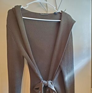Women's belted cardigan